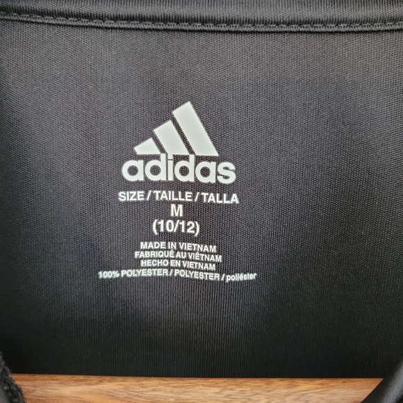 Adidas | Boy Youth Black Performance Tee - Picture 4 of 4